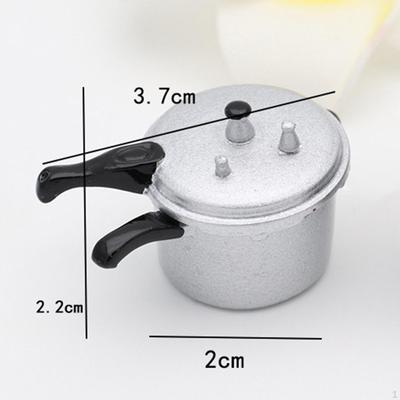 Dollhouse Accessories Photography Prop Mini Pressure Cooker Model Decorative Collectible Handcraft