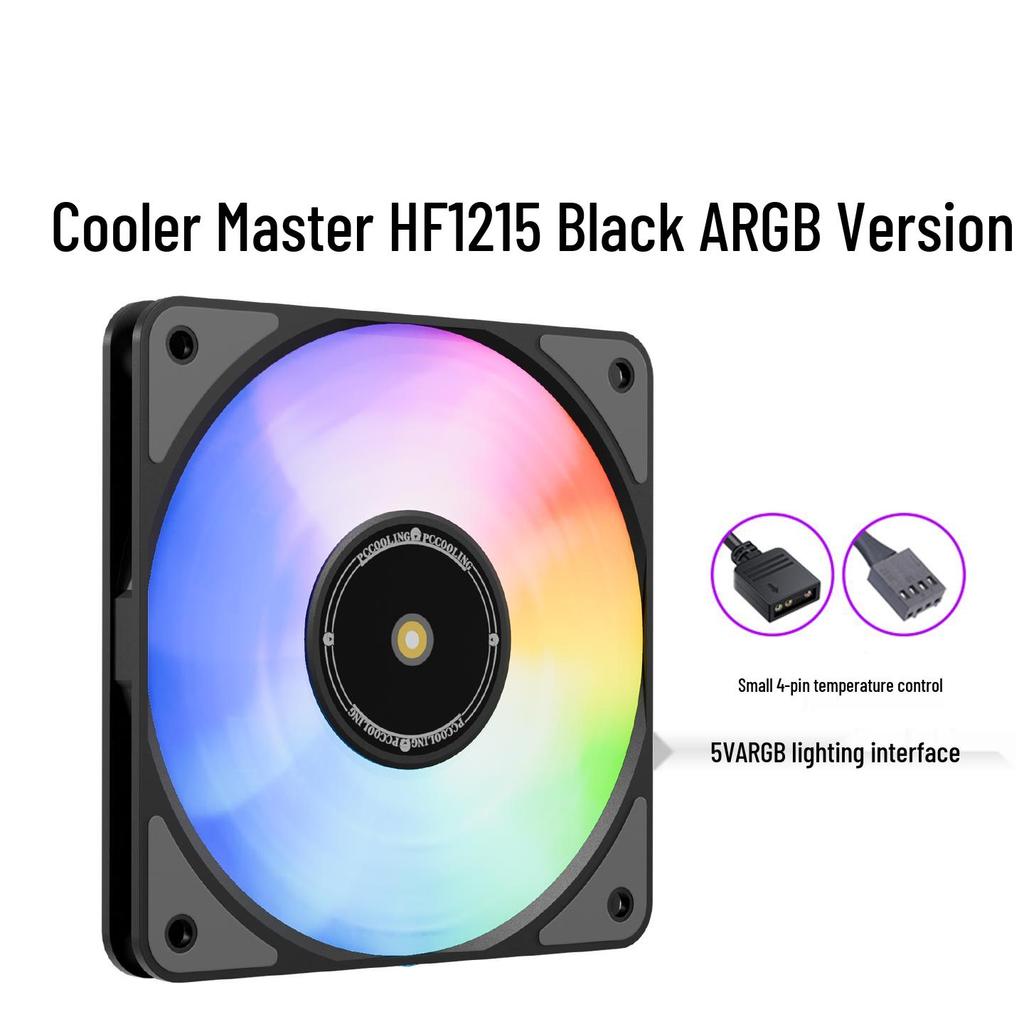 Lengshuo HF12015 120mm PC Case Cooling Fan, FDB Bearing, 15mm Thick, Silent ARGB with Temperature Control