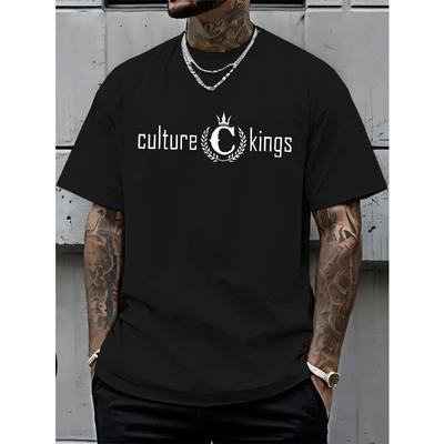 Taglie Europee Uomo T-shirt Stampata - Vestibilità Larga Oversize Streetwear T-shirt Estiva con Tessuto Morbido in Poliestere, Camicia Casual Girocollo a Maniche Corte