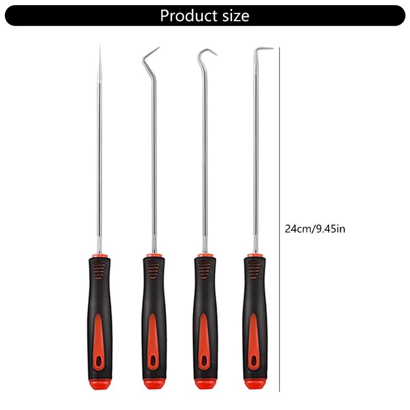 4-teiliges Dichtungsentferner-Werkzeugset aus Zinklegierung, geeignet für professionelle Mechaniker und Motorradwartung, ergonomisches Design