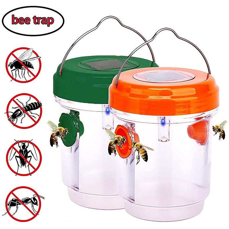 Solar-Powered Insect Trap – Mosquito & Fruit Fly Catcher for Orchard, Garden, and Bee Protection