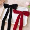 Ribbon Bowtie Hair Clip for Various Hairstyle Nonslip Women Hair Bows Elegant Barrette Hair Clamp for Ponytail and Braid