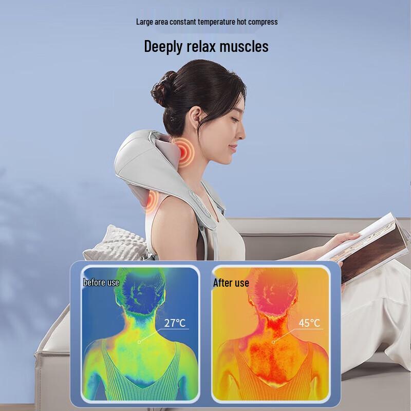 Chigo 3D Kneading Wireless Shoulder and Neck Massager CN Plug (adapter Included)