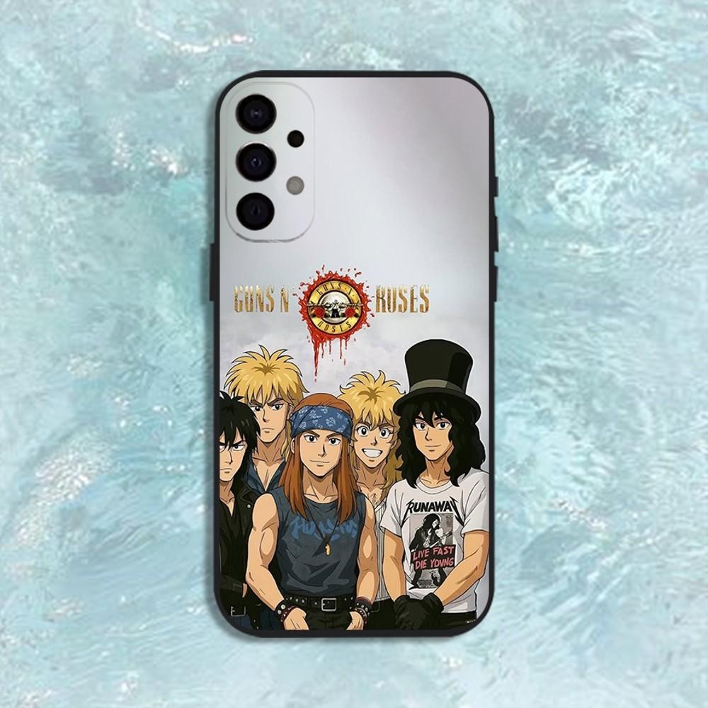 Band G-Guns N Roses Phone Case For Samsung S25,S24,S21,S22,S23,S30,Ultra,S20,Plus,Fe,Lite,Note,10,9,5G Black Cover