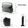 Fishing Tackle Box Set: Includes Large Capacity Storage Box, Rod Holder, Cup Holder, and Lure Storage.