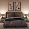 Table de chevet murale - Maison Exclusive - 2 pcs - Gris béton - Lumières LED ajustables