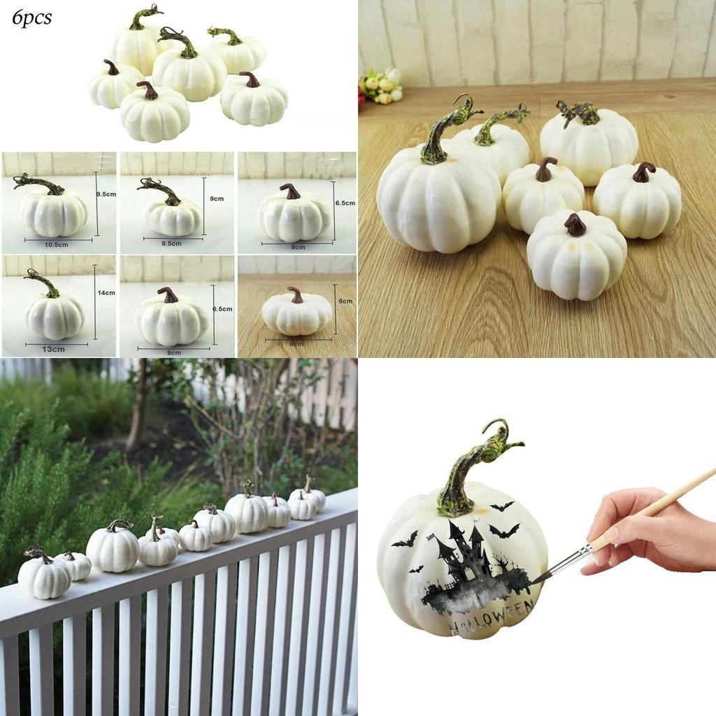 Hochwertige weiße künstliche Schaumkürbisse, perfekt für festliche Heimdekorationen