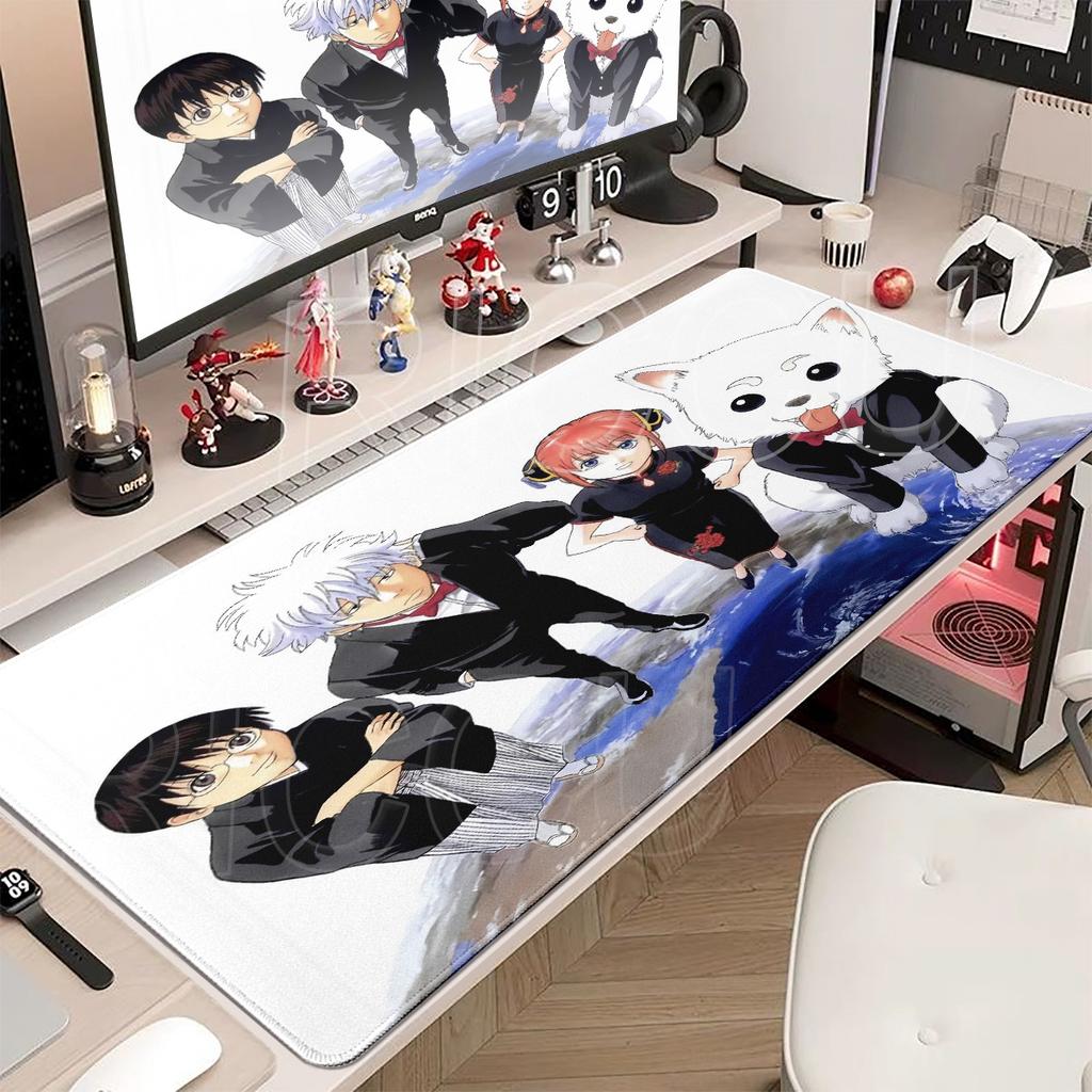 Anime xxl-Gintama Mouse Pad Anti-slip Offices Accessories Gaming Mousepad Desk keyboard Mat Office Rug Gamer Rubber Mats