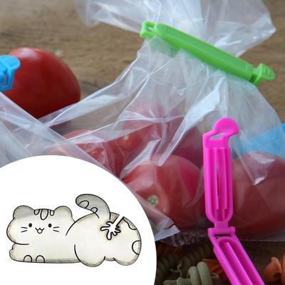 Cat Shaped Bread Clip Non Slip Fun Kitchen Gadget Home Decor Bag Holder Food Cinch for