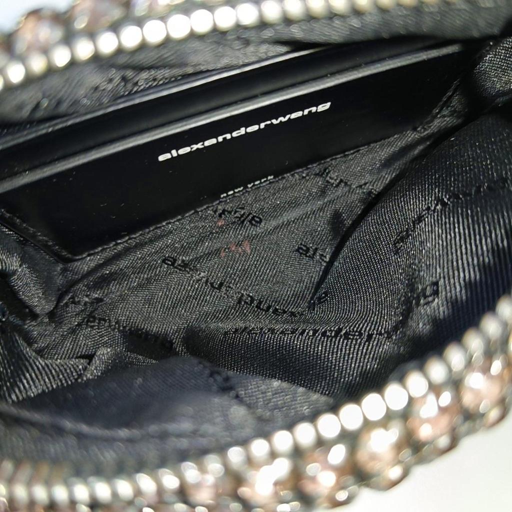 [Gebraucht] Wanglock Mini Handtasche Rosa mit Kunstdiamanten Verziert Silberne Beschläge - Ausgezeichnet #1IC4YXT