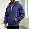 Herren Freizeit Kapuzenpullover mit Vierteltasche für den Alltag