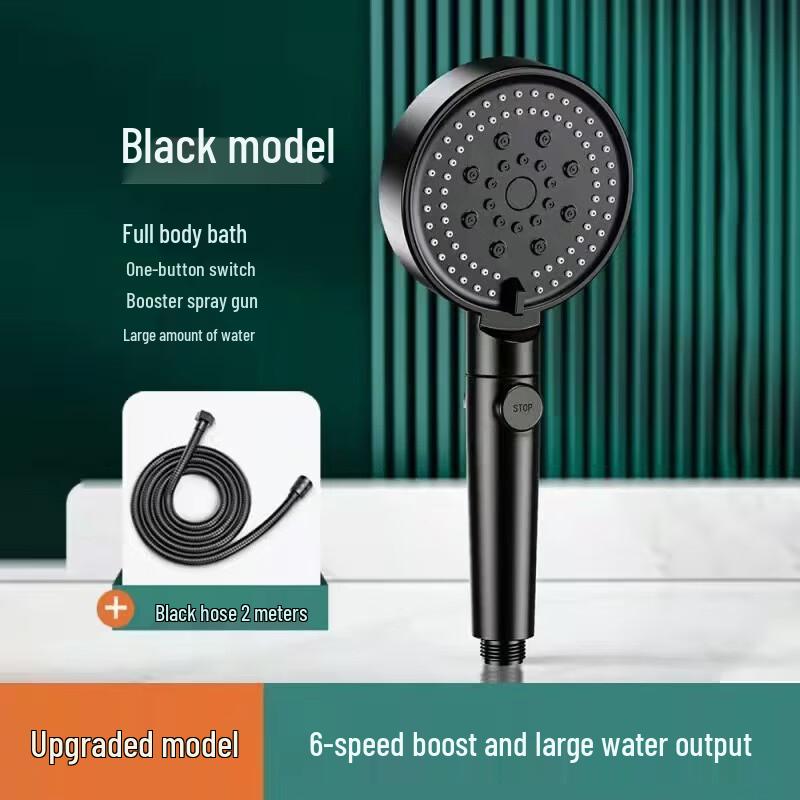 LANGZHIWEN Pressurized Handheld Shower Head with Hose
