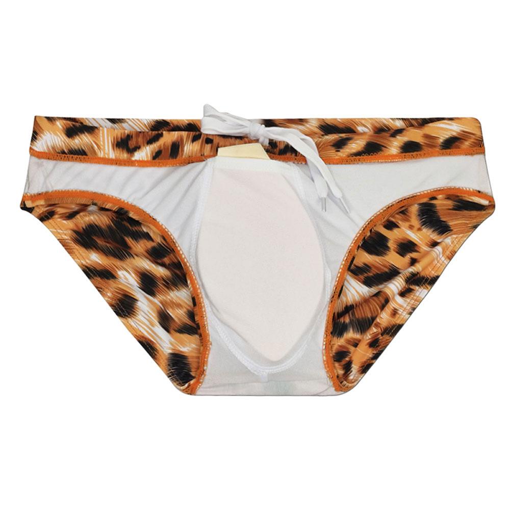 Herren-Badehose, Badehose, Tiger-Streifen, enge Passform, sexy Badebekleidung, Strandkleidung, Bräunen, Surfen, Fitnessstudio