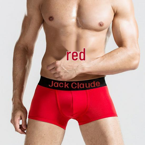 Men's Ultra-Fine Fiber Boxer Briefs with Mid-Waist and Concave-Convex Design