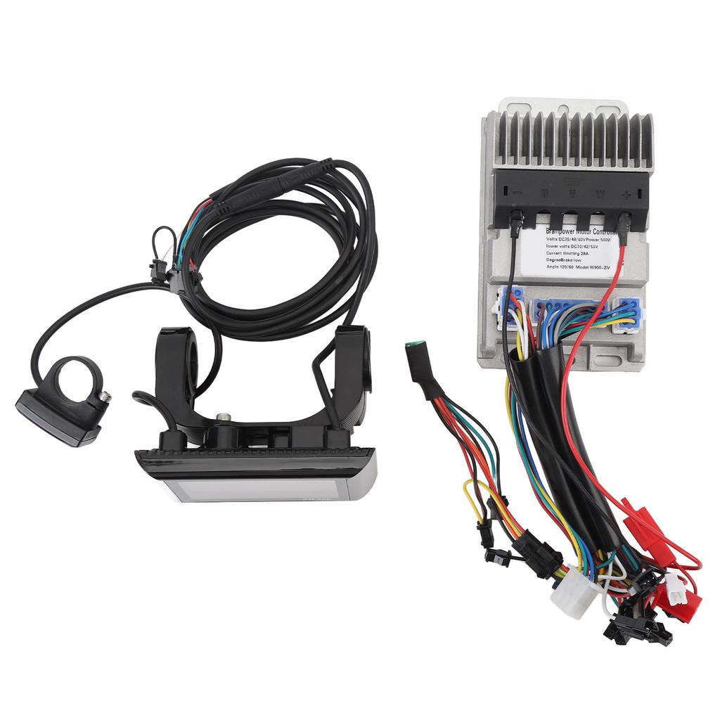 Brushless Motor Speed Controller Kit Water Proof LCD Display Panel for Scooter 36V 48V 60V 500W 28A Cast Aluminum ZM