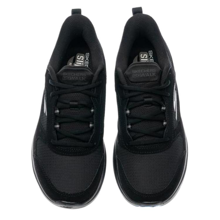 Skechers Go Walk Arch Fit 2.0 Color Sólido Sencillo Cómodas Zapatillas para Caminar para Hombre 216650-BBK