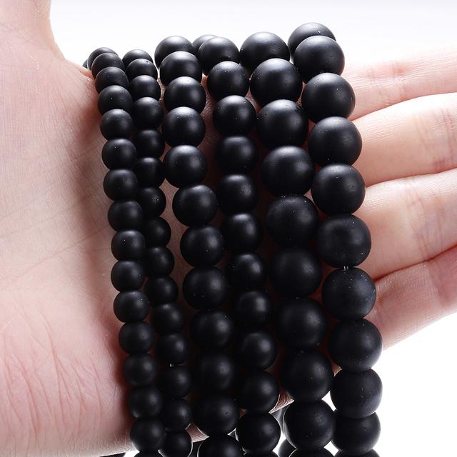 Natural Round Stone 4 6 8 10 12mm Tiger Eye Crystals Lava Turquoises Jades Loose Bead for Jewelry Making DIY Bracelet Needlework