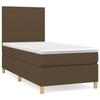 3142156 vidaXL Divan Bed with Mattress Dark Brown 100x200 Cm
