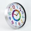 10 Inch Early Childhood Education Clock Colorful Round Wall Clock Kids' Room Decor Non Ticking Learning Clock Wall Decoration