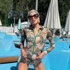 Sunscreen Swimsuit Women's European and American One-piece Swimsuit Bikini Two Pieces