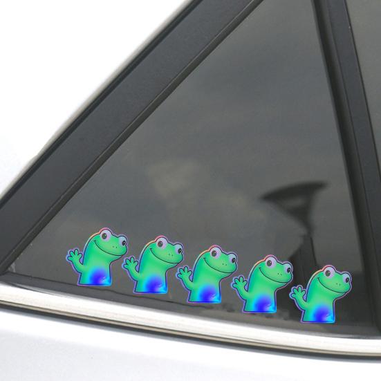 1/2/3/4/5/6/9/10/15Pcs Car Stickers Waterproof UV Resistant Strong Stickiness Self Adhesive Colorful Lizard Stickers Funny Decals