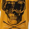 Tee shirt jaune coton imprimé squelette skieur Enfant DEELUXE 74