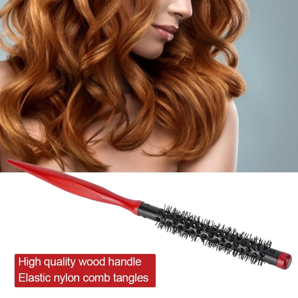Pointed Tip Hair Styling Brush Wooden Handle Hair Styling Comb Roller Comb Salon Use 260*9mm