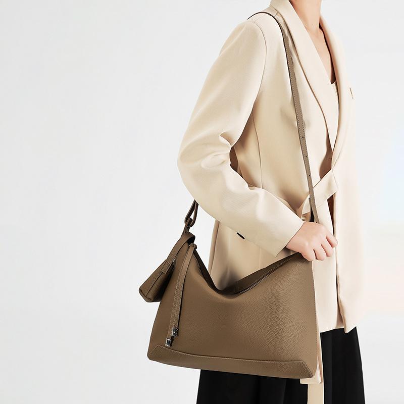 Nappaleder Umhängetasche Damen Tragetasche mit großem Fassungsvermögen Vielseitige und modische Crossbody-Tasche