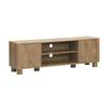 Exotic TV Stand Mango Wood Decoration 2 Doors 155cm Pondi