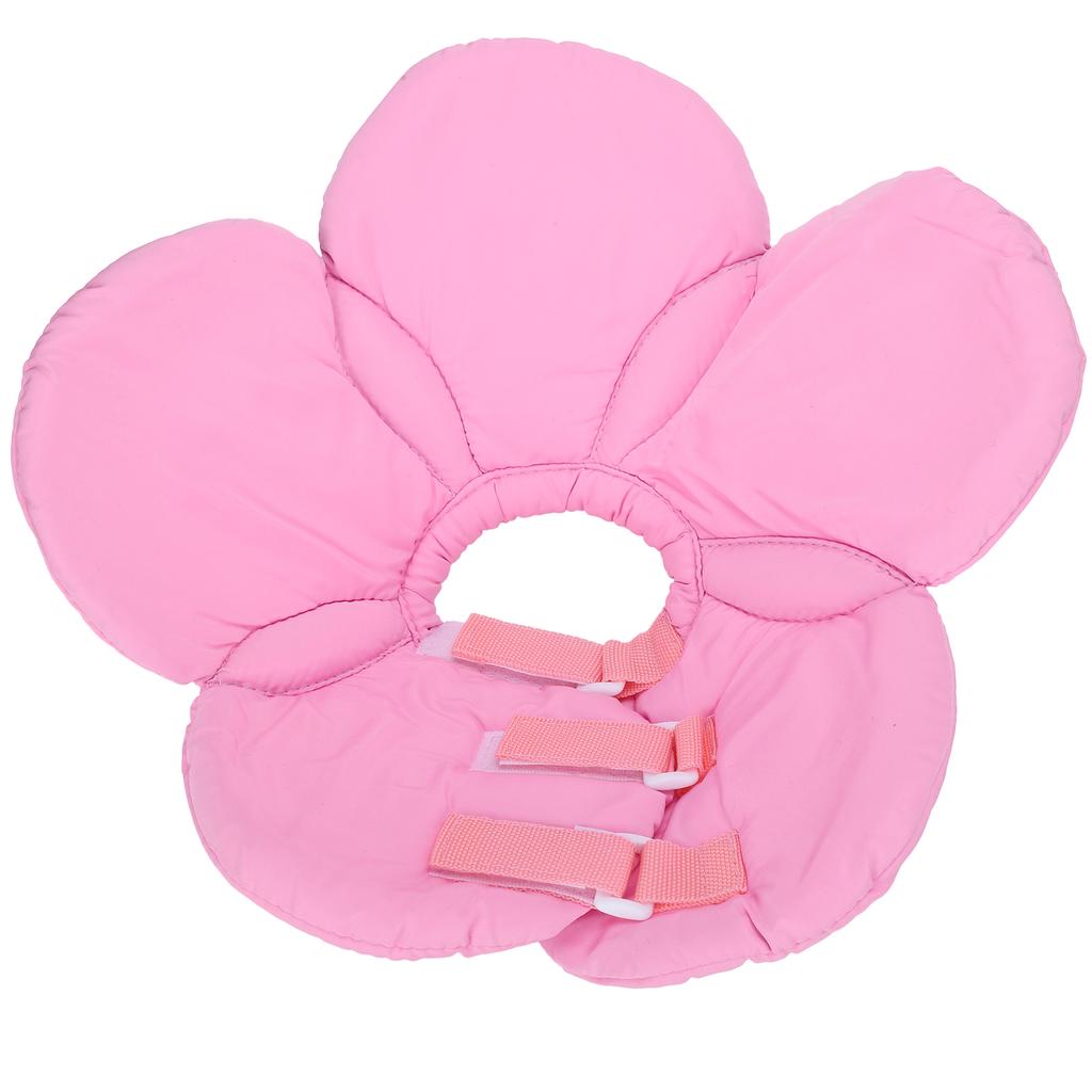 Flower Shape Dog Protective Collar Adjustable Pet Soft Wound Recovery Neck CollarPink M