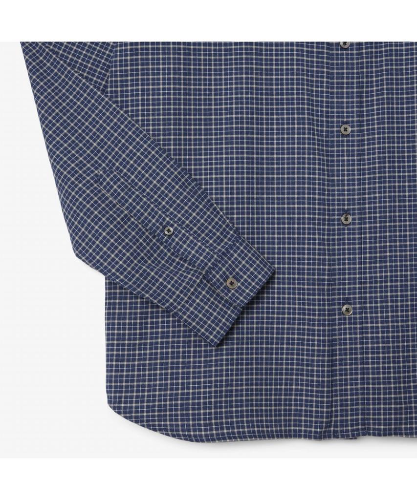 LACOSTE Men'S Flannel Window Check Shirt Ch8535-55N Hhw