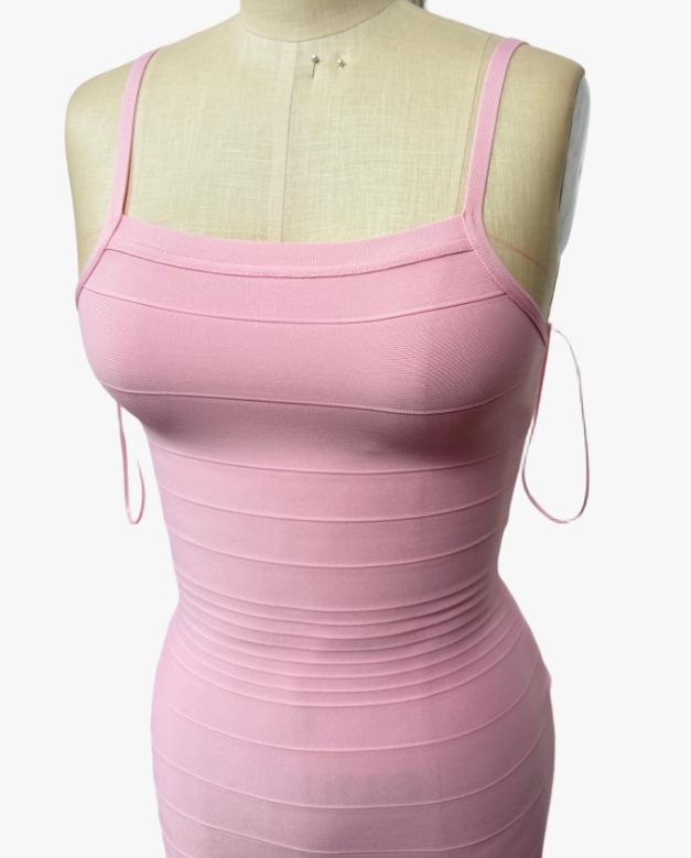 European & American Women's Sexy Spaghetti Strap Bandage Gown - Slimming Party/Vacation Dress