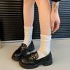 Fashion 2025 New Casual Comfortable Flats Loafers Shoes for Women Leather Thick Sole Shoes Round Toe Vintage Daily Office Shoes