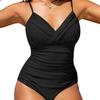 Neuer Mesh Sexy Einfarbiger Schlankmachender Bikini Lagerware Großhandel