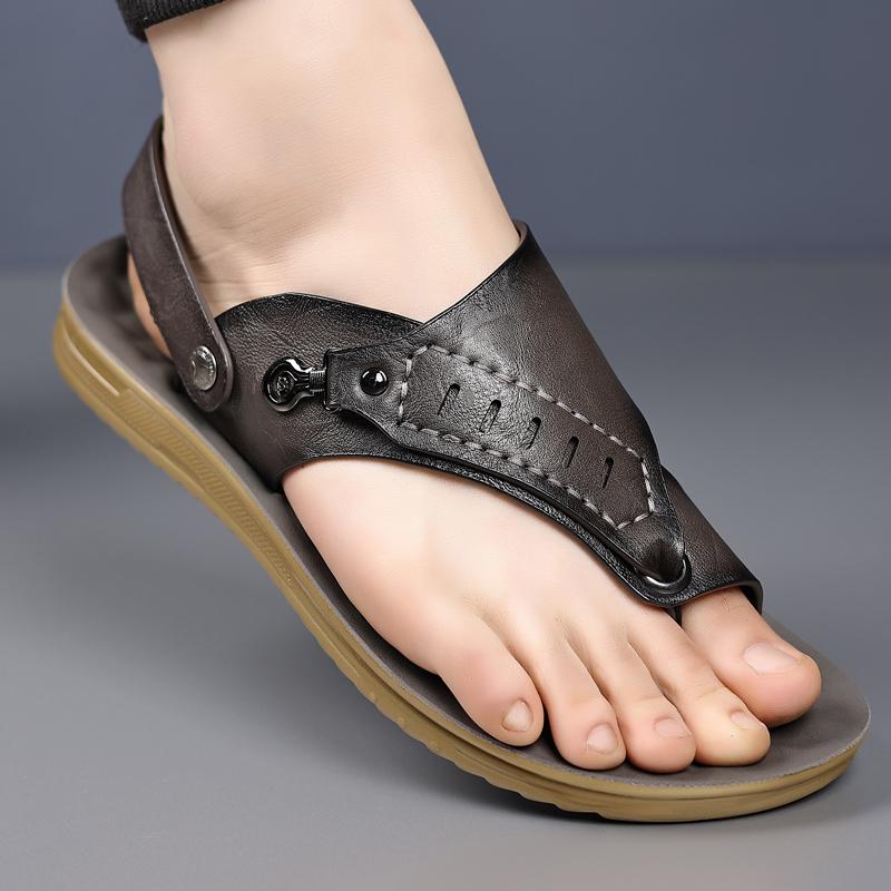 Beach Summer Men's Shoes Classic Style Design for Leisure and Business Daily Office Work Comfortable Outdoor Street Sandal