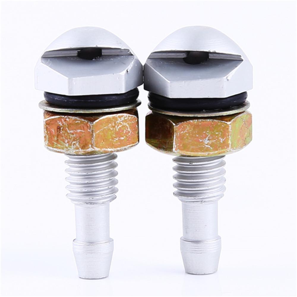 2pcs Auto Accessories Fan-Shaped Washer Bonnet Front Aluminium Alloy Wiper Jet Nozzle Cover Windshield Water Sprayer