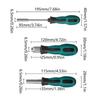 3pcs Screwdriver Handle With Non-slip Firm Extension For Screwdriver Bit Holder Anti Slip Manual Screw Drive Tool