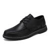 Elegantes Classic Oxford Shoes Hot Sale Men Leather Casual Shoes Soft Sole Lace-up Man Formal Dress Footwear Lightweight Loafers