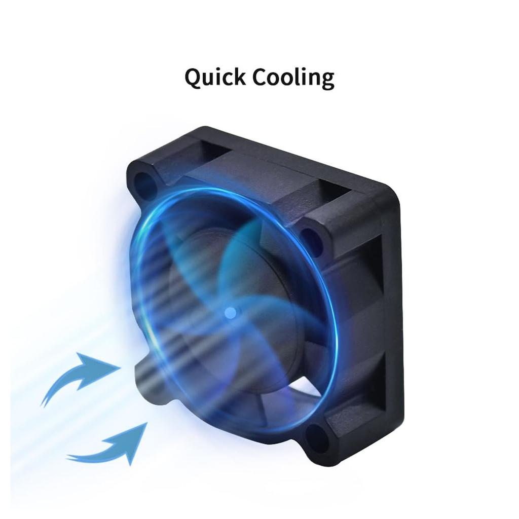 Hotend Cooling Fan 2510 5V PWM 18000PRM for P1P P1S 3D Printer Parts Accessories
