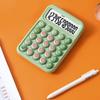 Cartoon Calculator with 12-Digit LCD Screen & Color-Coded Mechanical Keys Cute Desktop Calculator Portable Calculator for Office School Home