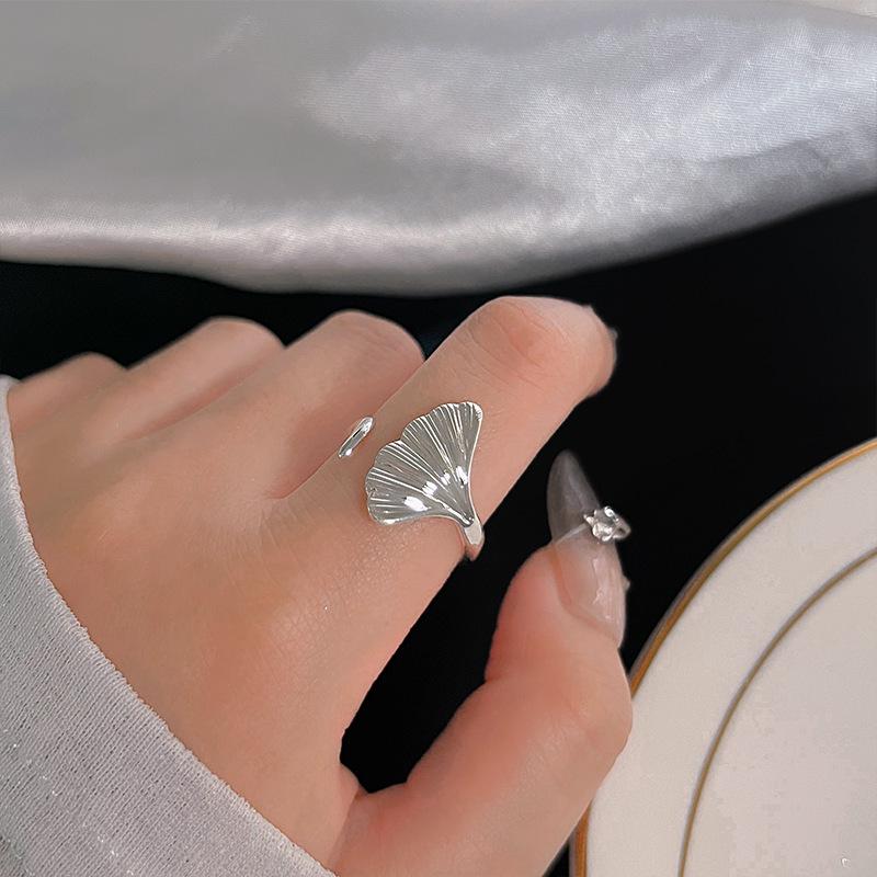Adjustable Heart Ring: Women's 925 Sterling Silver, Retro Minimalist Style, Index Finger Fashion
