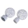Round Hollow Out Curtain Rods Ends Caps Curtain Accessories Roman Rod Head Curtain Rods Head