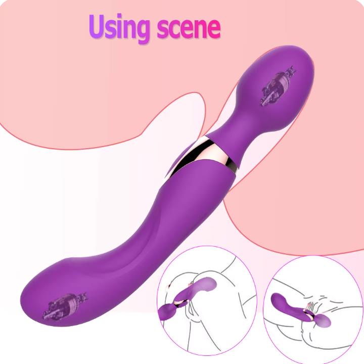 New 10 Speeds Powerful Vibrators for Women,Magic Dual Motors Wand Body Massager Sex Toys for Women G Spot Adult Toys