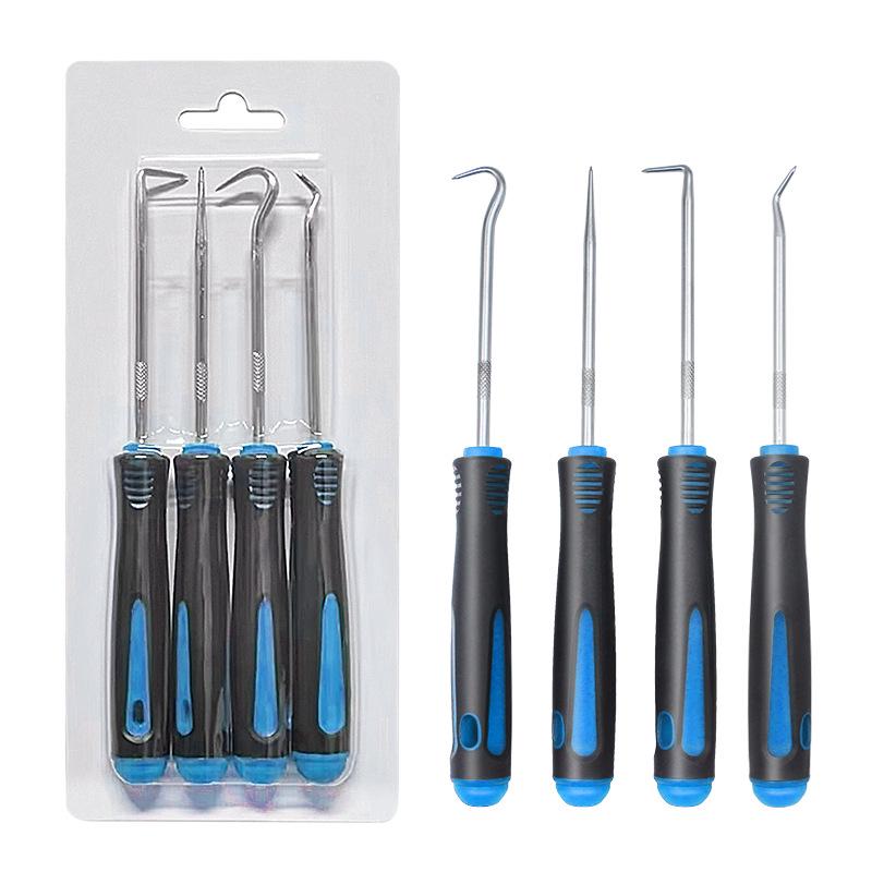 4-Piece Oil Seal & Tire Repair Tool Set - Includes Screwdriver Pullers and Hook Removers