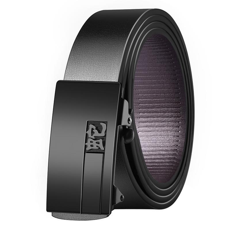 Twelve Zodiac Belts for Men Genuine Leather Toothless Automatic Buckles Inside Belt Lengthening Business Trend