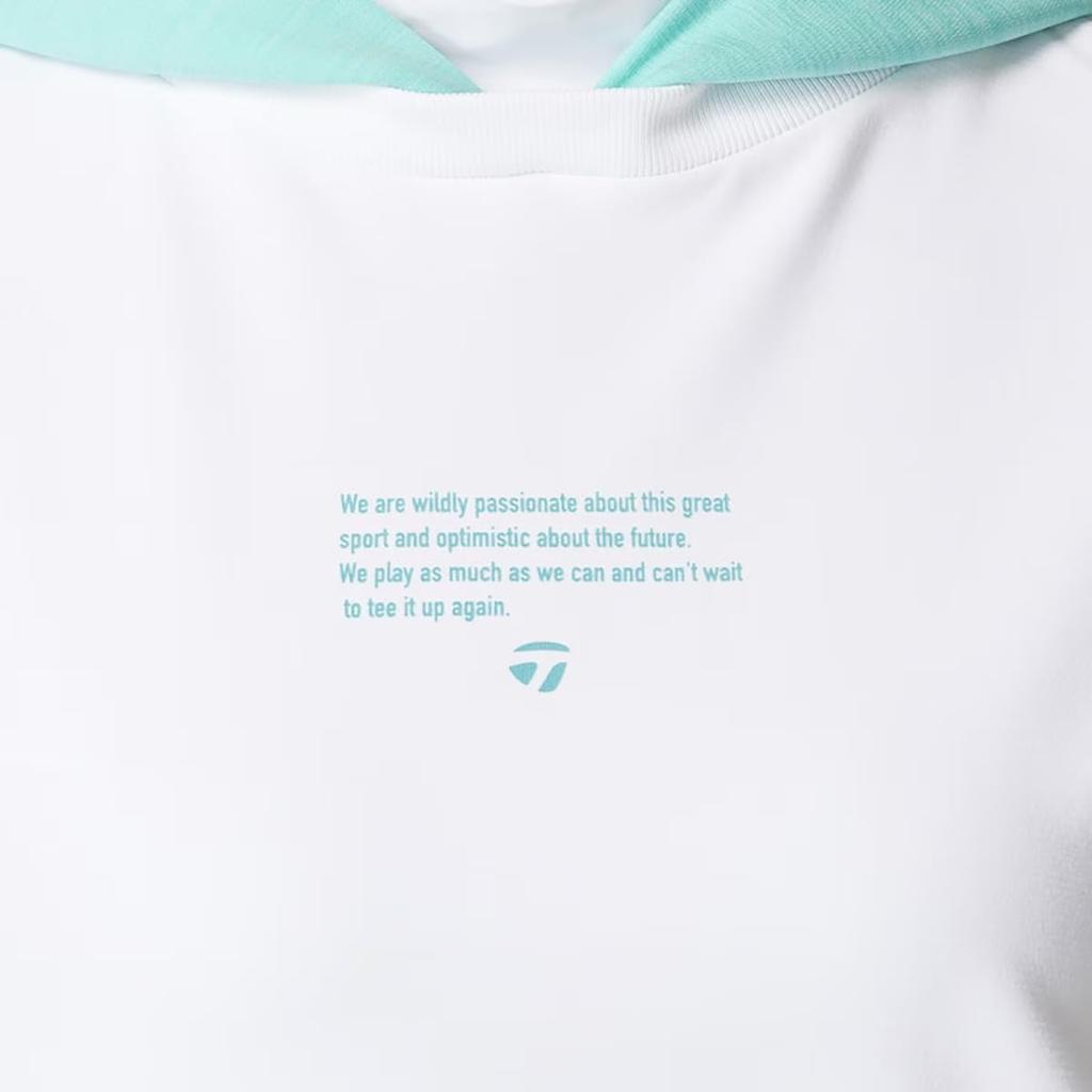 TaylorMade Contrast Hoodie, White, Medium, Women's, 2015 Spring/Summer Collection, UN663