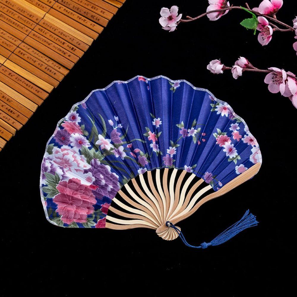 Style Handicrafts Home Decoration Bamboo Craft Gift Dance Fan Folding Fan Photography Prop Hand Fan