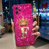 Crown Initial Letter Couple Phone Case For ZTE Blade V40 Pro/ZTE 9046 Soft Silicone Black Case Shockproof Shell ZTE 9046 Casing