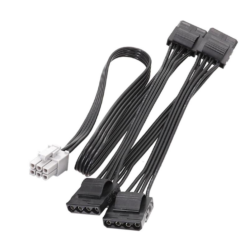 

Модульный кабель серии 6Pin на Molex 4PIN D-типа X4 X3 Разъем питания Идеально подходит для LEADEX G650