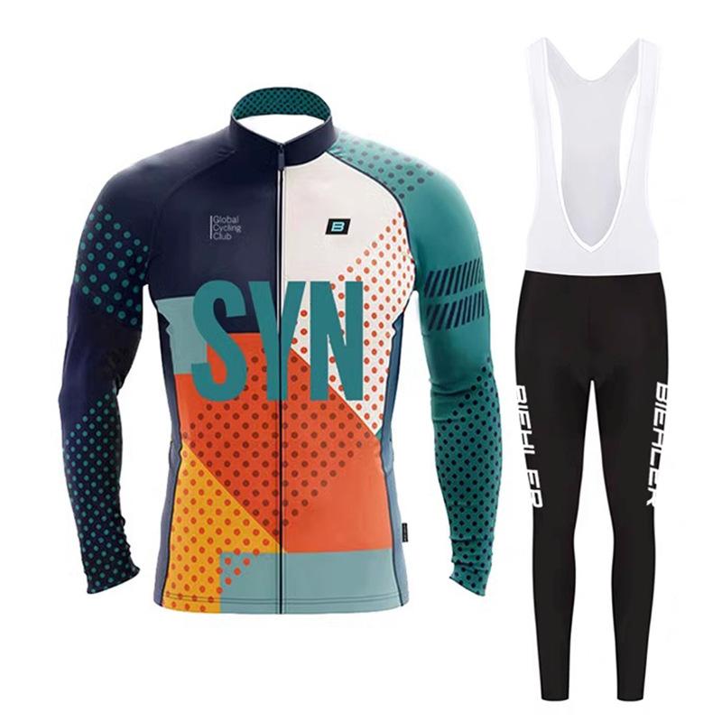 Bicycle Long-sleeved Top Set Road Bike Thin Men's Autumn and Winter Overalls 2026 Autumn Breathable Suit Cycling Suit